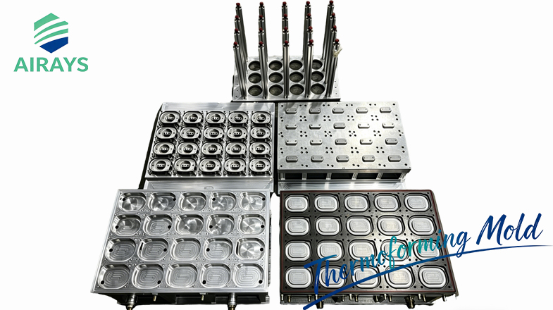 Thermoforming Mold for Oval Plastic Lids with U‑shaped Hole for Paper Bowls