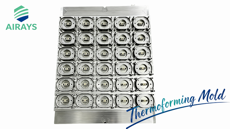 Thermoforming Mold for Oval Plastic Lids with U‑shaped Hole for Paper Bowls