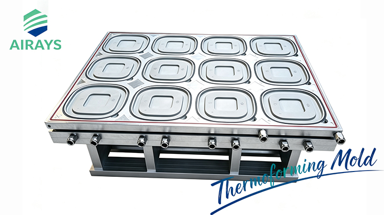 Thermoforming Mold for Square Paper Bowl Lids