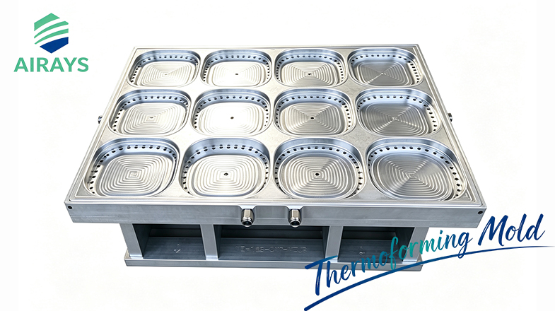 Thermoforming Mold for Square Paper Bowl Lids