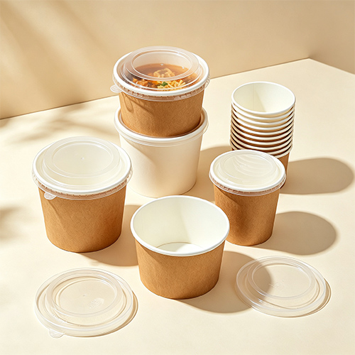 Disposable Paper Bowl Plastic Lids