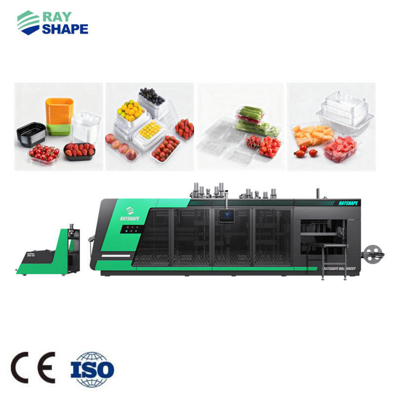 PP plastic tray thermoforming machine for food packaging