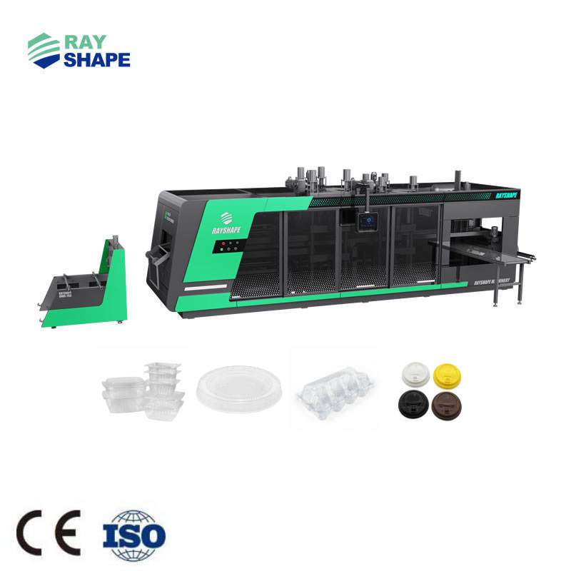 Automatic plastic cup lid making machine thermoforming type