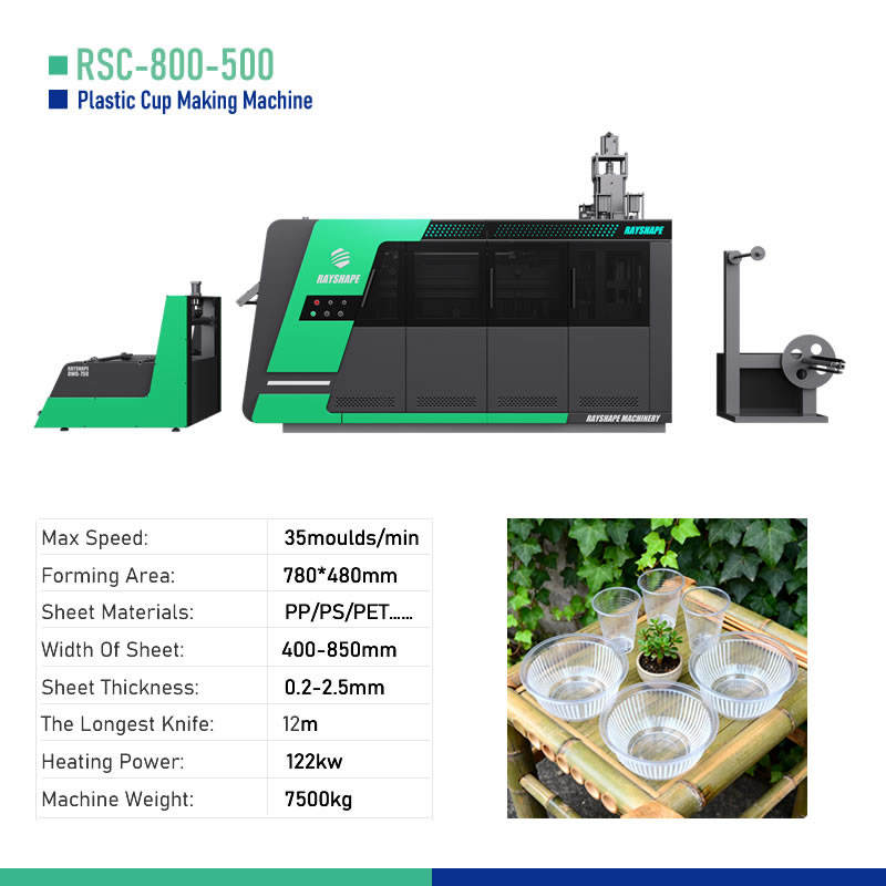 Automatic Plastic Cup Thermoforming Machine