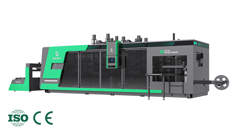 Three-Station Plastic Thermoforming Machine 
