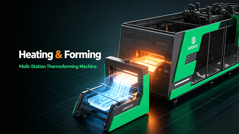 Multi-Station Thermoformer Heating & Molding Process