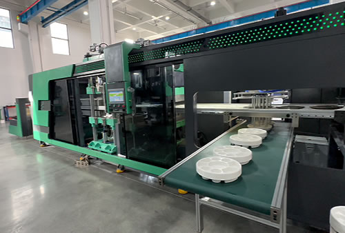 3-Station PP Food Box Thermoforming Machine | Model 750x610 Forming Area Real Factory Test