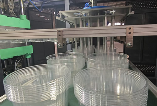 Custom Automatic Thermoformer for Large Cake Containers | Real Overseas Factory Mass Production